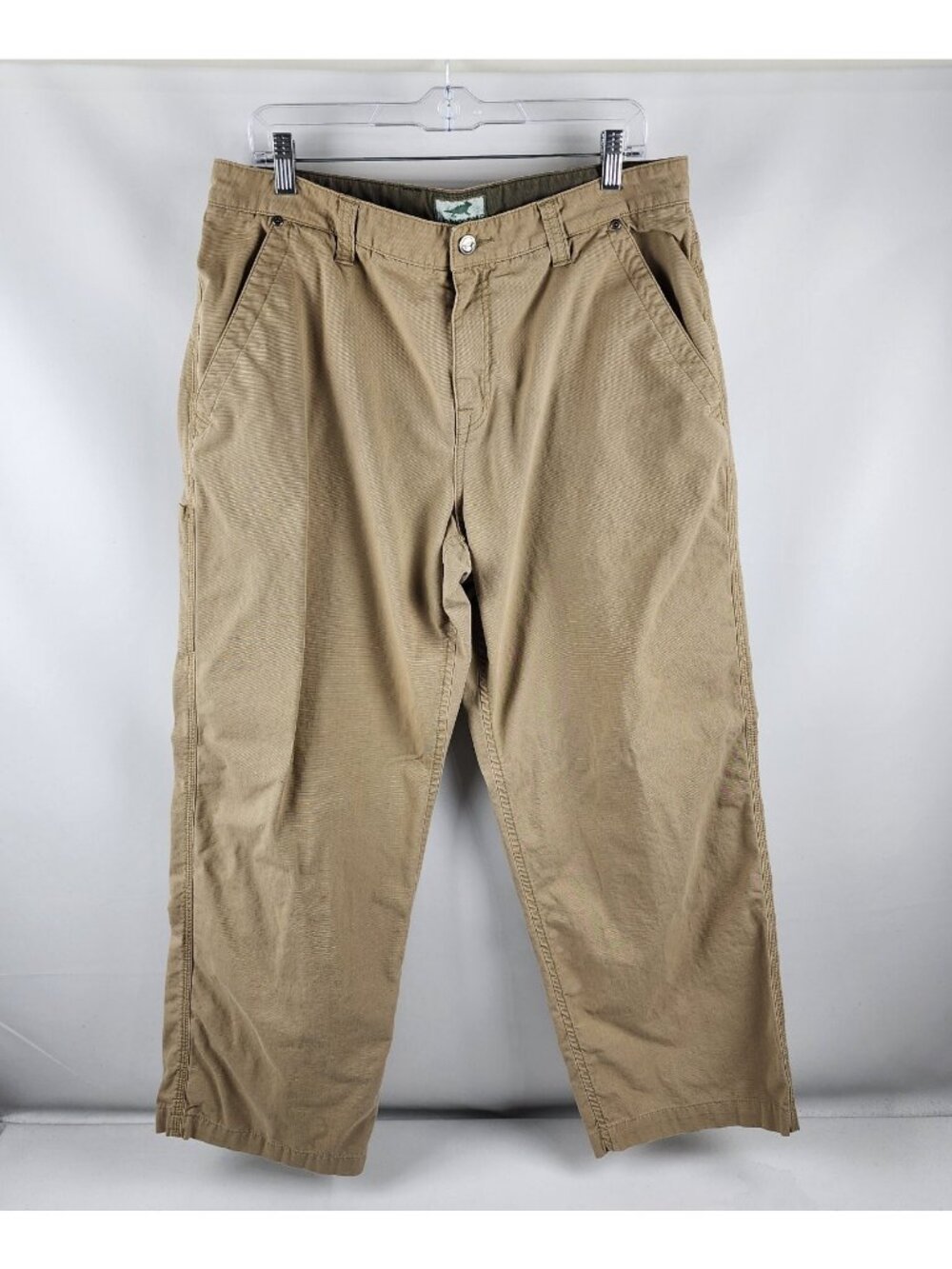 Horny Toad Pants Mens 36x29 Tan Khaki Chino Straight Leg Pants Logo